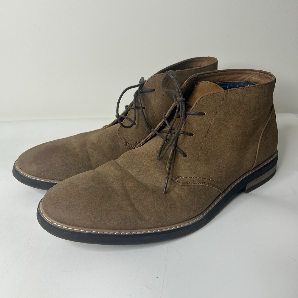 Hawker Rye Chukka Boots Mens 13 Brown Nubuck Lace Up Career Casual